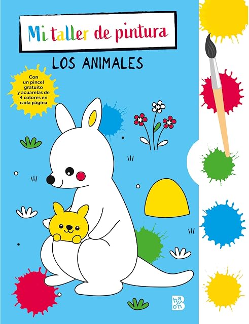 Portada de Mi taller de pintura con pincel y acuarelas. Animales