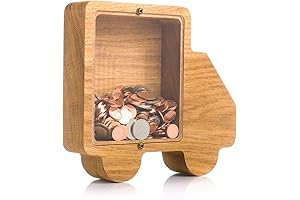 Personalized Wooden Truck Piggy Bank: A Treasure for Kids, Adults & Home Décor