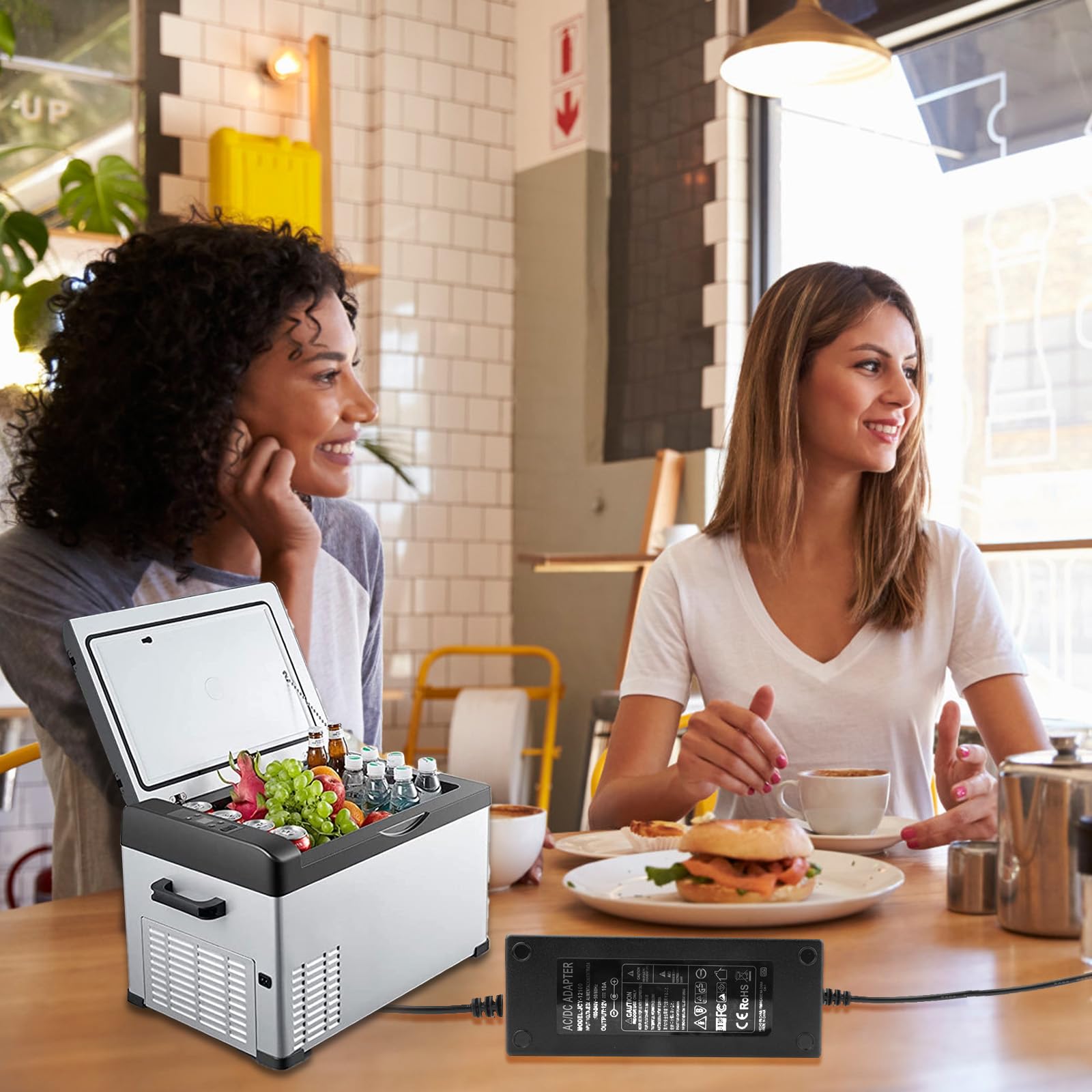 Trasformatore di tensione da 240 V a 12 V 10 A, adattatore di alimentazione per auto, 12 V, 10 A, adattatore per auto, adattatore 12 V, 10 A, 120 W, AC-DC, per scatola frigo, lampade a LED e