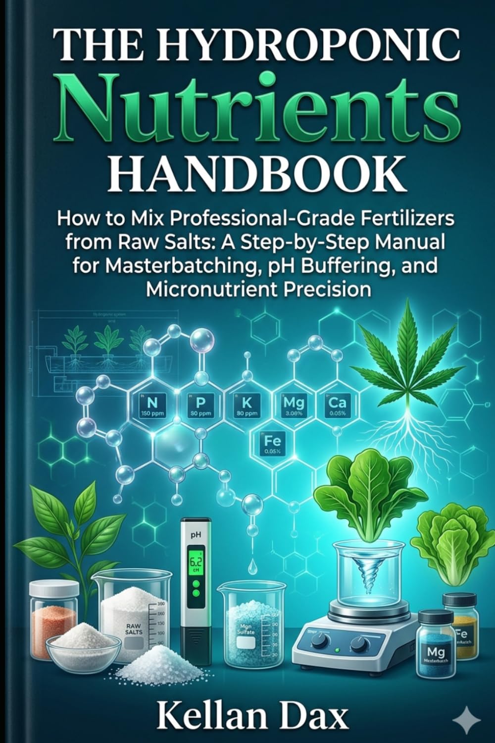 The Hydroponic Nutrients Handbook: How to Mix Professional-Grade Fertilizers from Raw Salts: A Step-by-Step Manual for Masterbatching, pH Buffering, and Micronutrient Precision