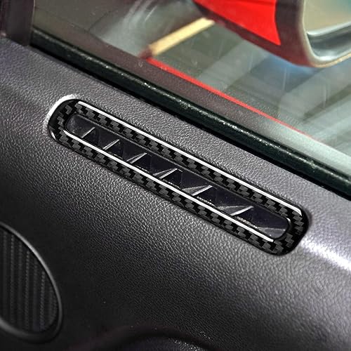 Miniatura 8 de Cubierta de calcomanía para salida de ventilación de aire para Ford Mustang 2015 2016 2017 2018 2019 2020 2021 2022 2023 Accesorios de fibra de