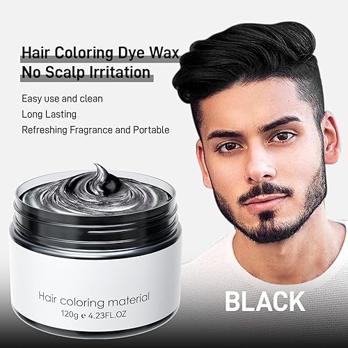 Miniatura 18 de Glod - Tinte temporal para el cabello, cera temporal para el cabello, tinte natural lavable para el cabello, para mujeres, hombres, niños, fiesta