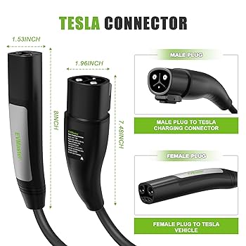 TESLA 充電ケーブルセット 約5メートル good-face_hfayb0brxpn9lzk