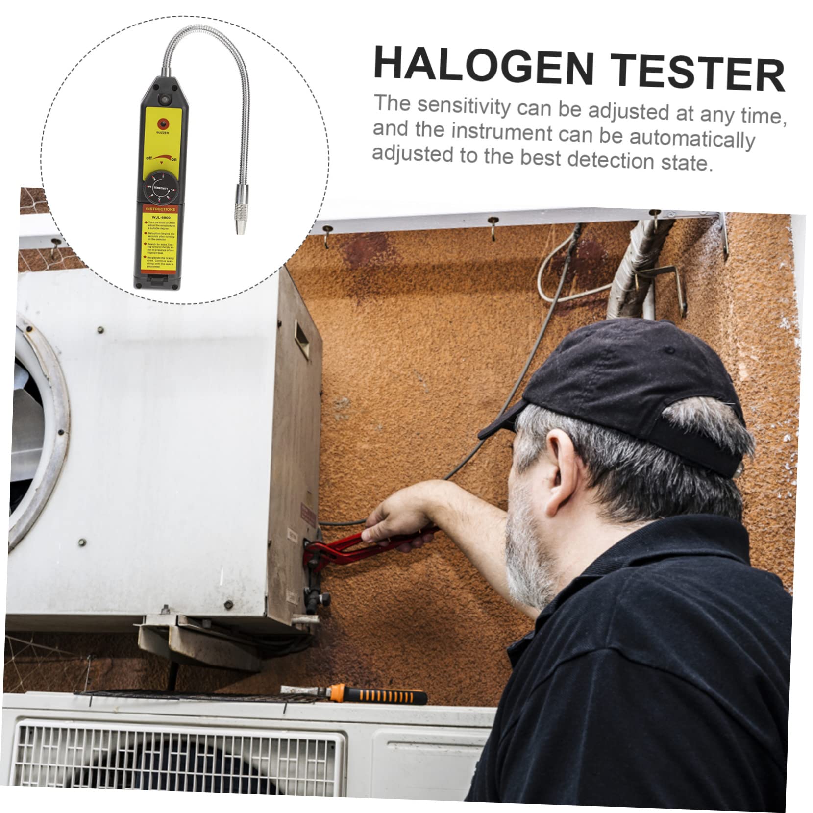 Operitacx 2 Stück Halogen Lecksuchgerät Kältemittel mit Einstellbarer Sensitivität und Automatischer Fehlervermeidung für HVAC Profis zur Präzisen Kältemittelerkennung