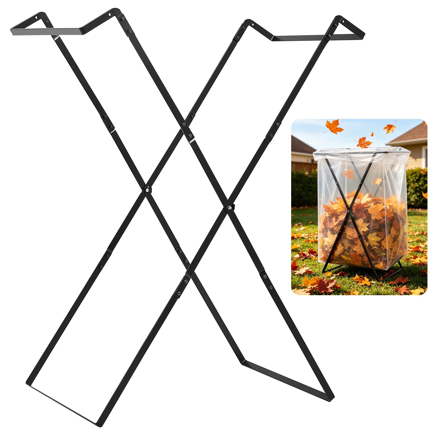 Photo 1 of YZIVTAOTIE Heavy Duty Leaf Bag Holder Stand