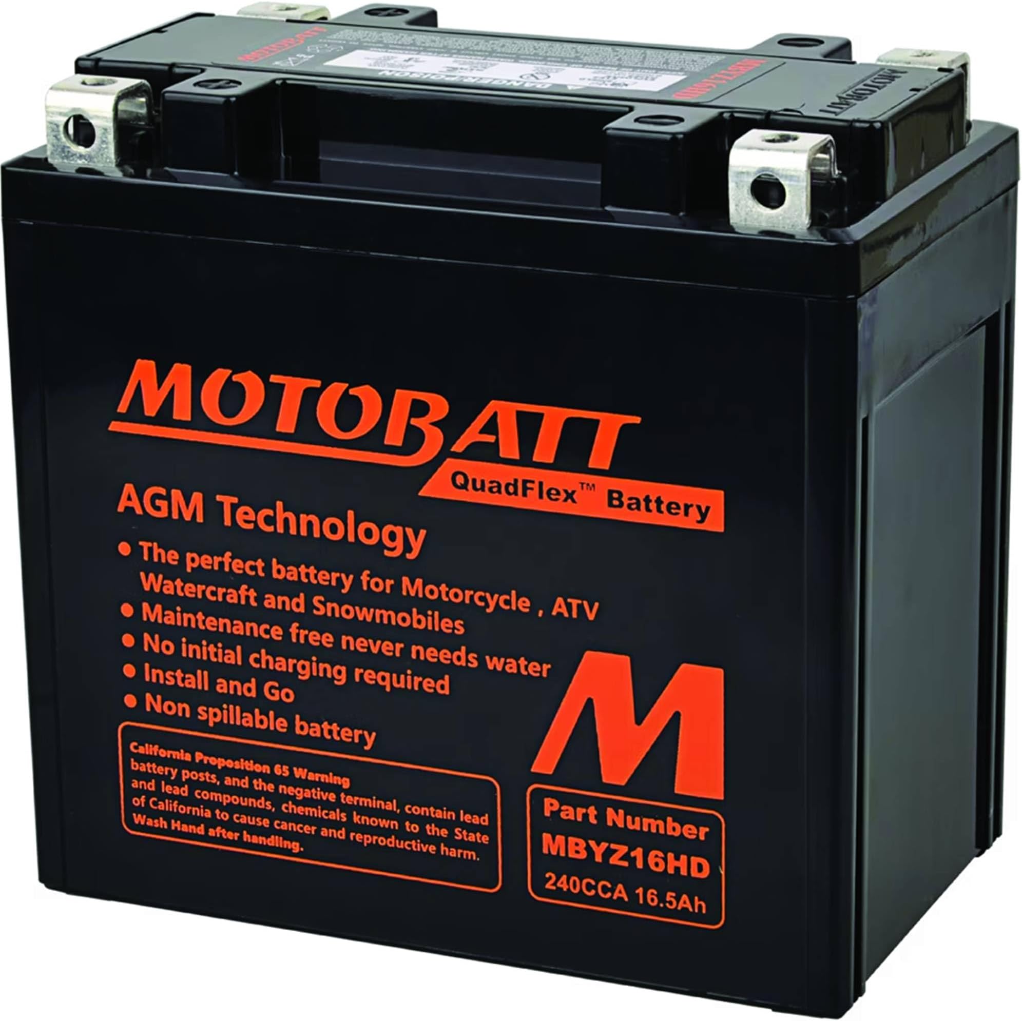 MBYZ16HD AGM Quadflex Battery
