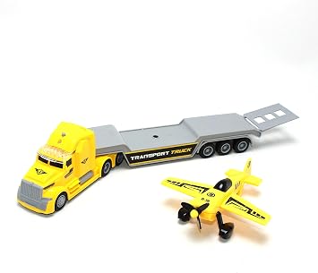 Sunman Maxx Wheels Sound Light Truck Transporter Vehicle Airplane/Car 36 Cm