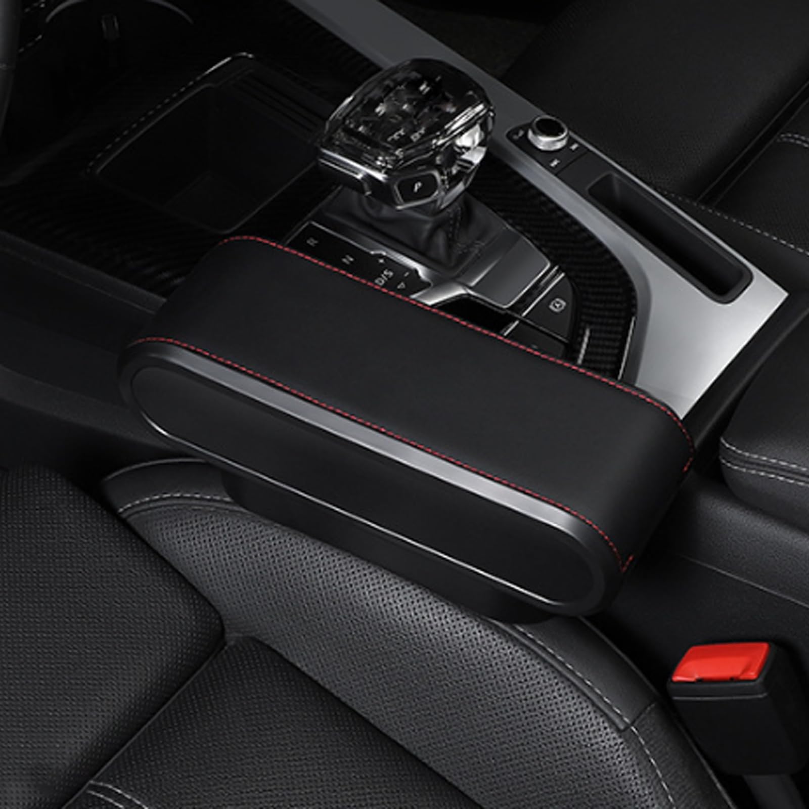 Auto Armlehne Box für Mitsubishi Colt Z30 Colt ClearTec 2004-2012, Auto Mittelkonsole Armlehne Auto Mittelkonsole Aufbewahrungsbox MittelArmlehnen Auto Innenausstattungs Zubehör,A Black