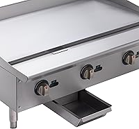 Vista 2 de Winco Plancha comercial de gas natural, 36