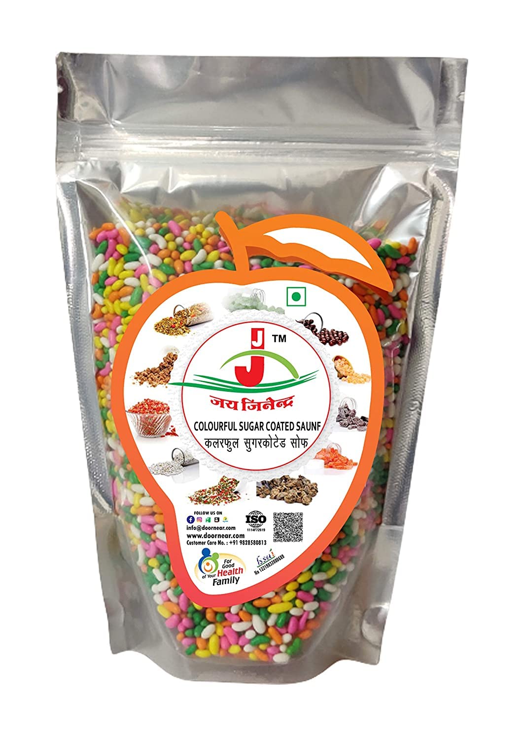 Jai Jinendra Colourful Sugar Coated Saunrf |Colourful Fennel Seed Mouth Freshner 400 gm (B07K5V5XL8) Amazon Price History, Amazon Price Tracker