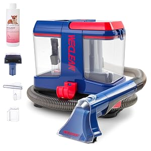 WECLEAN C5 Portable Carpet Upholstery Spot Cleaner Machine Deep Cleaning for Carpet Car Couch with Deep Cleaning Solution