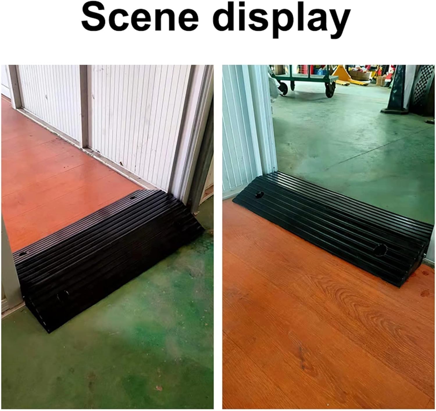 Multi Purpose Ramp,Driveway Curb Ramp,Threshold Ramp, for Doorways, Curbs,Driveways, Sidewalks, Wheelchairs and Vehicles (Battery *1 : 80 * 40 * 8cm)