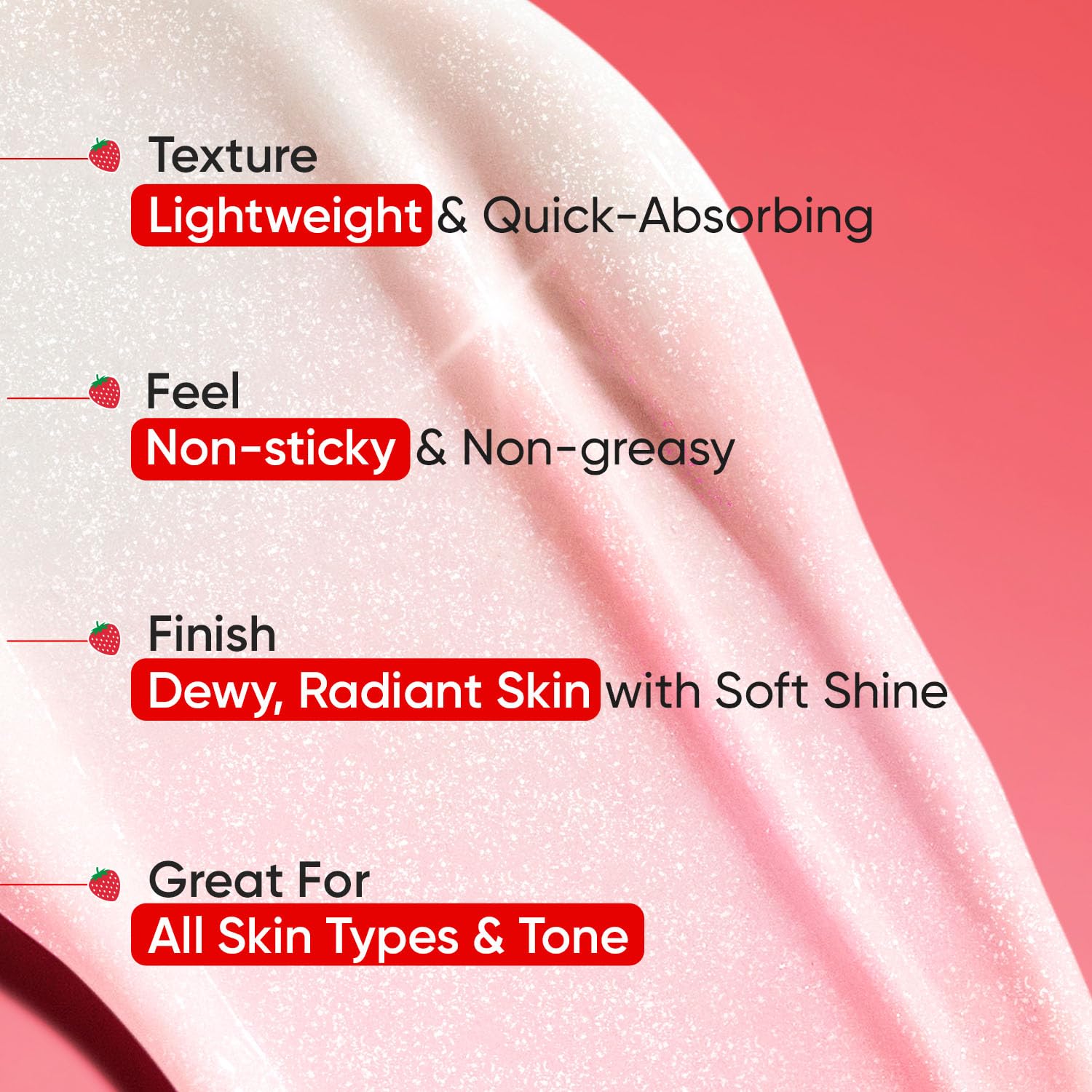 DOT & KEY Strawberry Dew Strobe Cream For Face Combo(Pack Of 2,30Ml Each)|Skin Radiance Cream|Moisturizer & Highlighter For Face|For Dewy Glazed Instant Glow|Boosts Hydration|For All Skin Types 3