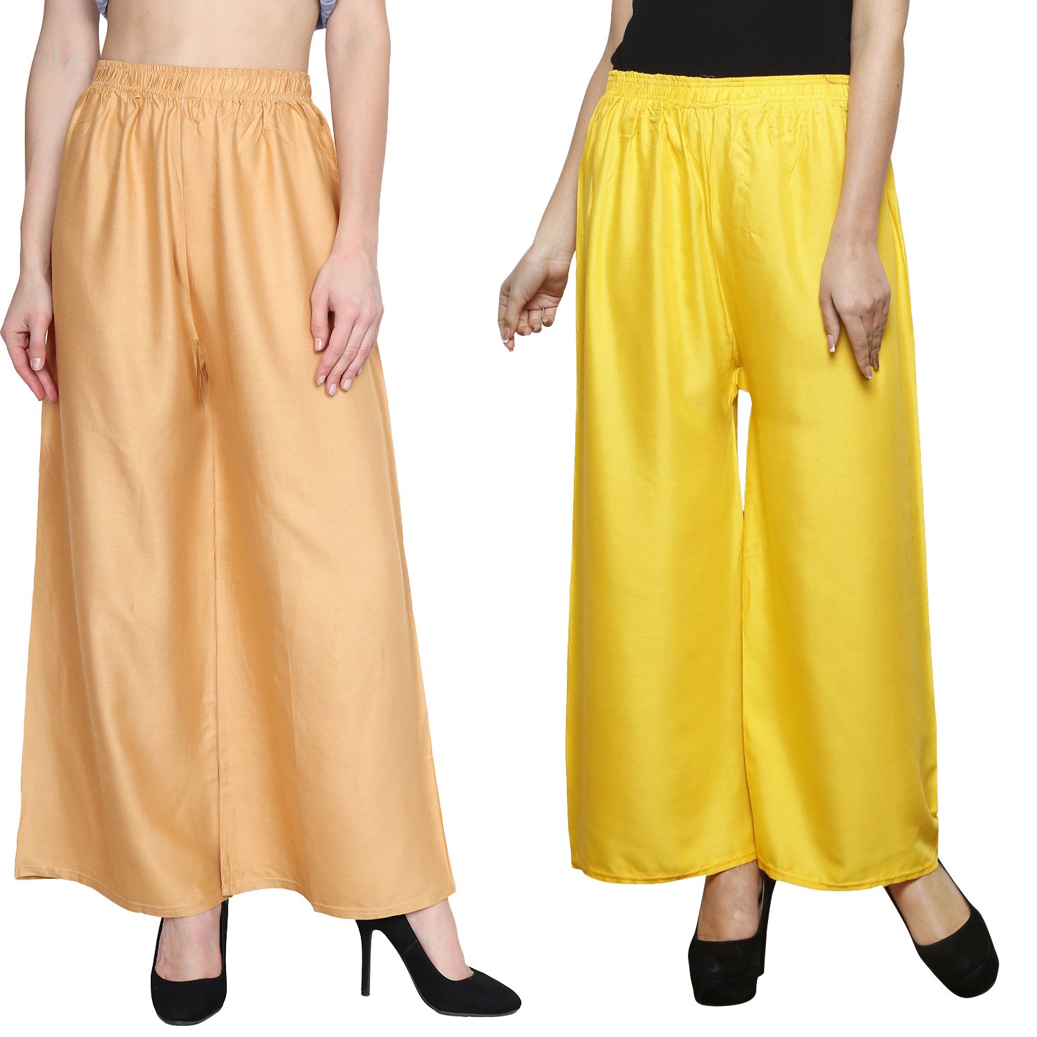 Golden colour plazo Clearance