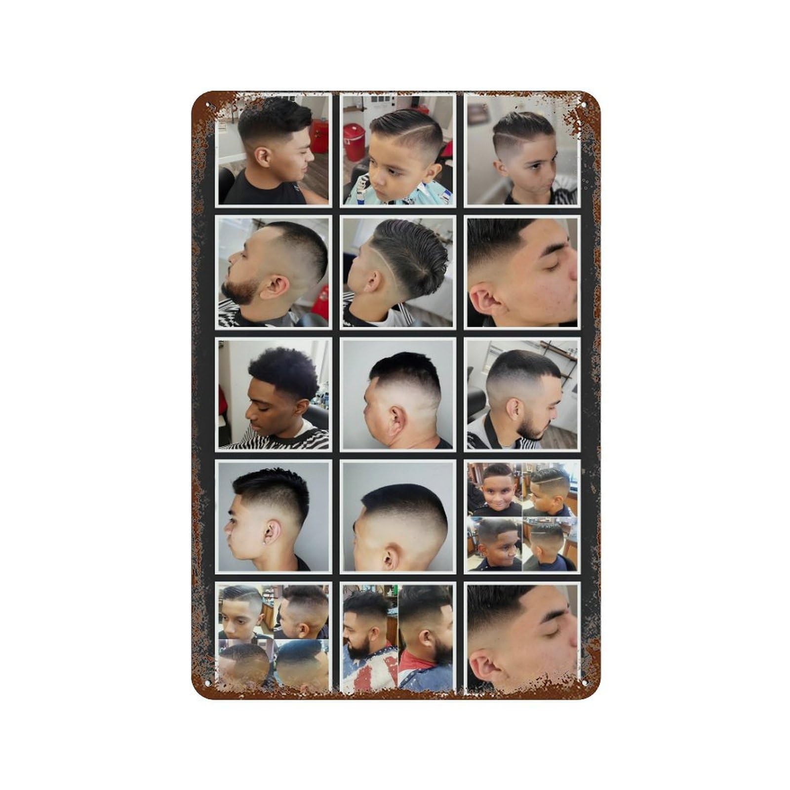 xiaoxiaoshen Barber Shop Fashion Hairstyle (1) Wall Decor Art Metal Tin Poster Modern Home Decor Art Home Bar Shop Decorations Vintage Sign 30x20cm