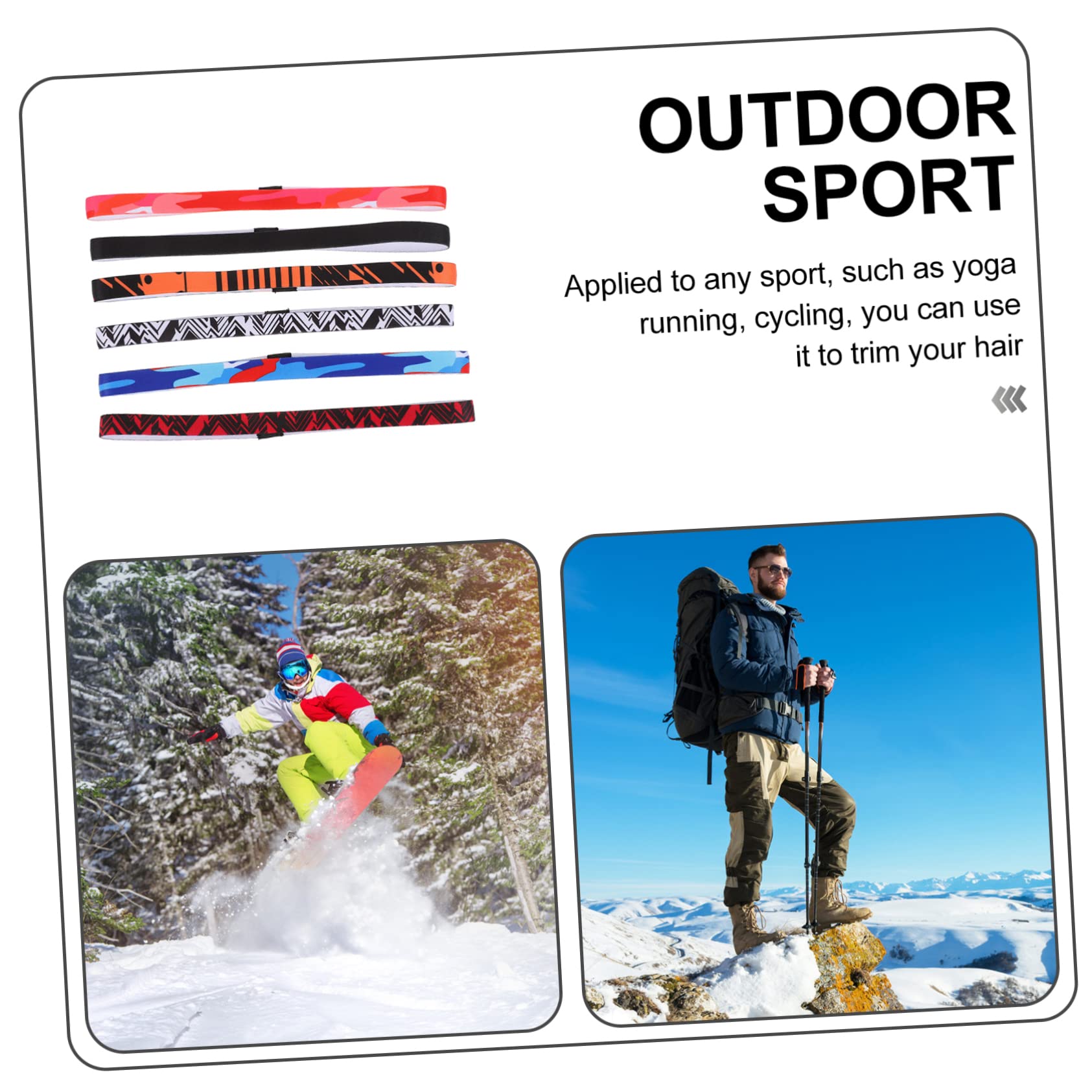 YARNOW 3 Set Di Fasce Per Allenamento Assorbenti E Comode Per Donne E Uomini Yoga Corsa Fitness 6 Pezzi*3