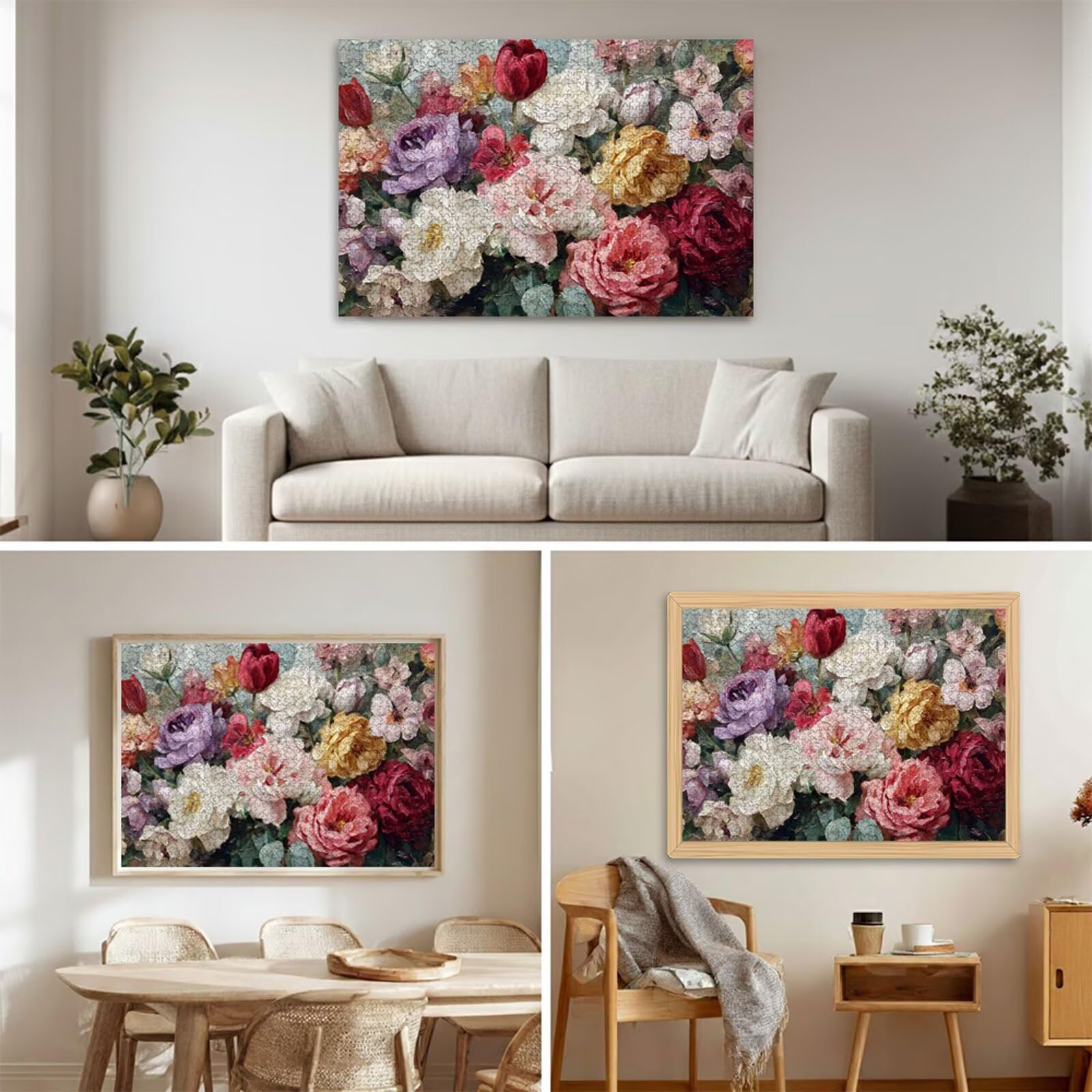 Puzzle 1500 Piezas Adultos Vistoso & Flor, Rompecabezas con Letras Traseras y Póster, Pasatiempo Antiestrés, Decoración de Pared, Regalo Decorar Mujer Hombre 87 x 57 cm (14 Años +) P3#197