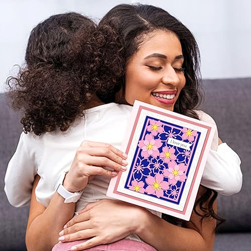 Miniatura 3 de GLOBLELAND Troqueles de corte de flores, marco de flores, plantilla de acero al carbono, plantilla de troquelado de acero al carbono, troqueles de