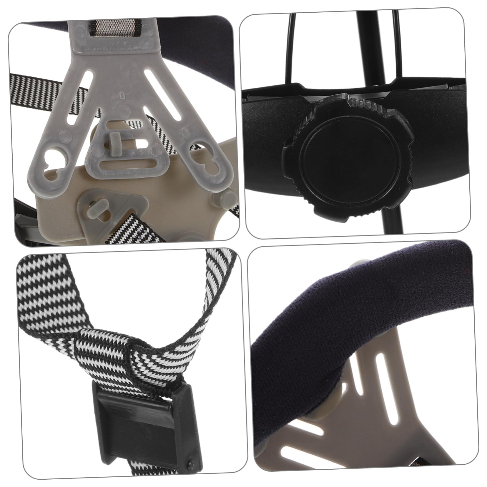 Operitacx Fodera Del Casco Fodera Del Cappello Difficile Elmetto Universale Per Mento Fodera Per Elmetto Sospensione Cappello Di Sicurezza Casco Da Costruzione Grey Tessuto