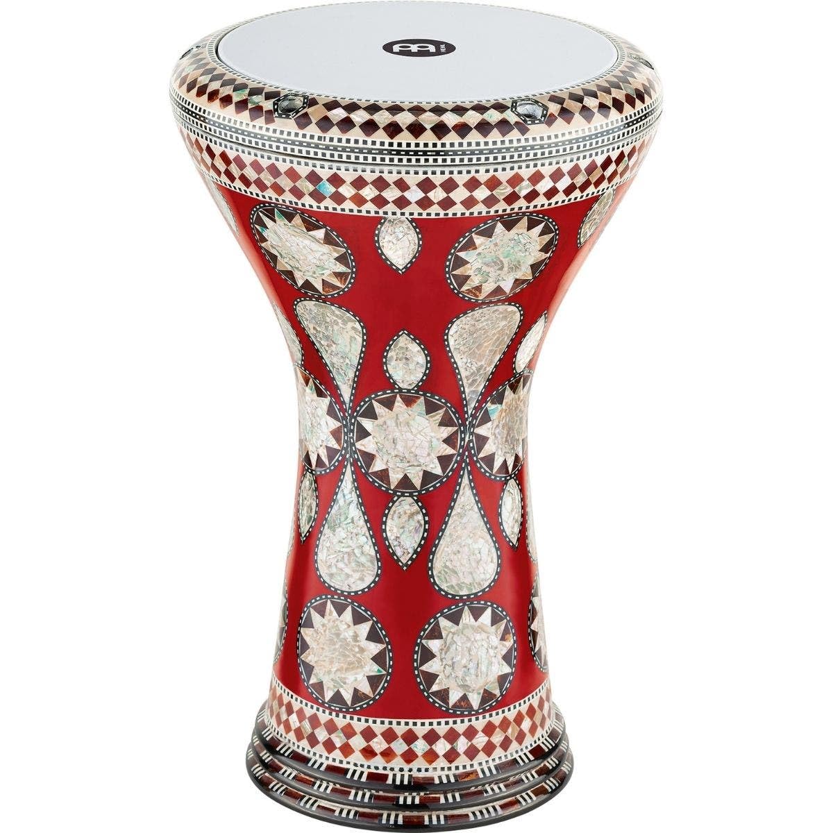 Meinl Percussion Artisan Series Doumbek – Tamburo a Mano Grande – Pelle Sintetica – Diametro 8.75 Pollici – Aluminum, Mosaic Imperial (AEED2)