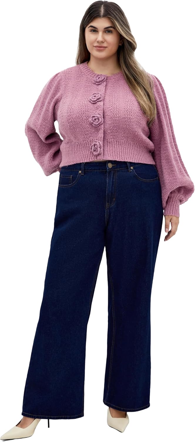 City Chic Women's Plus Size Cardi Rosie