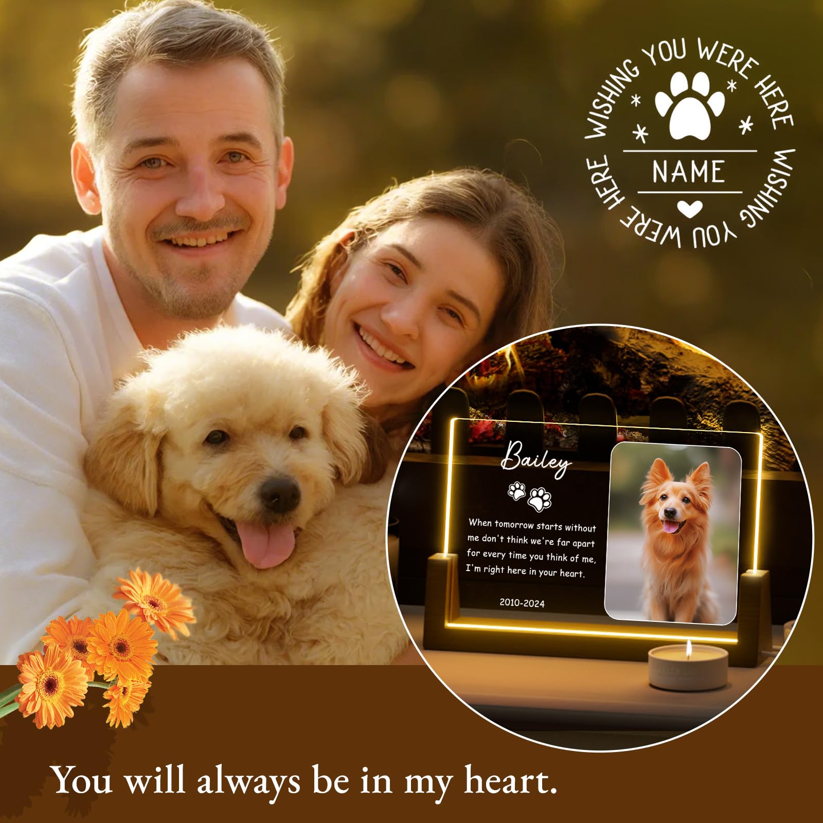 Pet Loss Gift Ideas For New Dog Owners Dog Died Sympathy Gift Pet