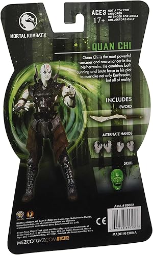 Miniatura 3 de Entertainment Earth Mortal Kombat X Series 2 Quan Chi - Figura de acción de 6 pulgadas