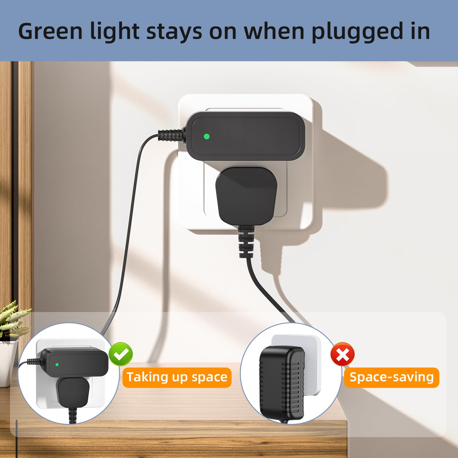 JATERSERN 26V Charger For MOOSOO Cordless Vacuum - Replacement Power Adapter For X6, XL618, K17 Models - View #5