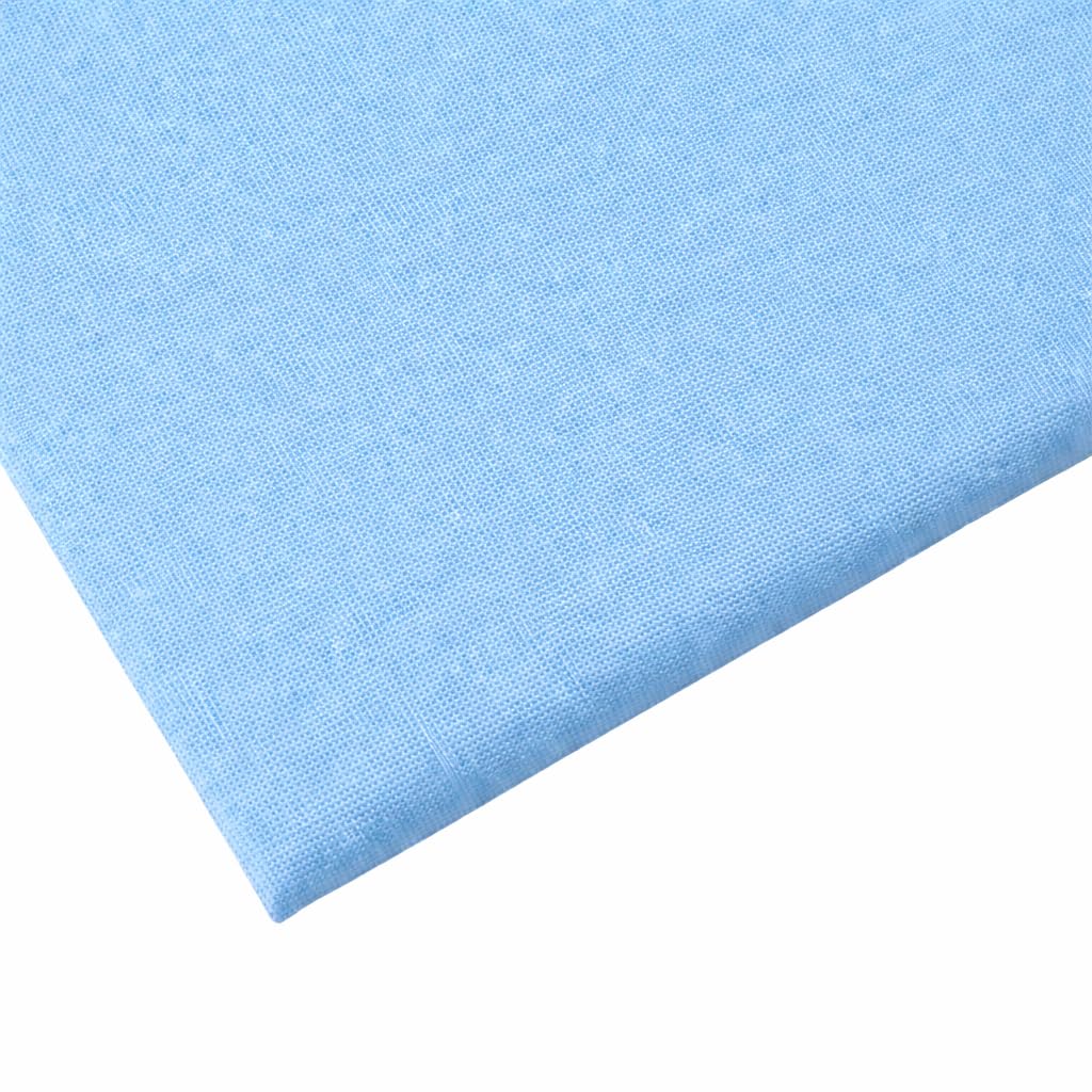 100% Cotton Sky Blue Plain Fabric, 5 Metre x 150 CM (60 Inches) - Ideal for Arts & Crafts, Dressmaking, Quilting, Sewing, Bedding, Pillowcases, Bunting by JMW.®