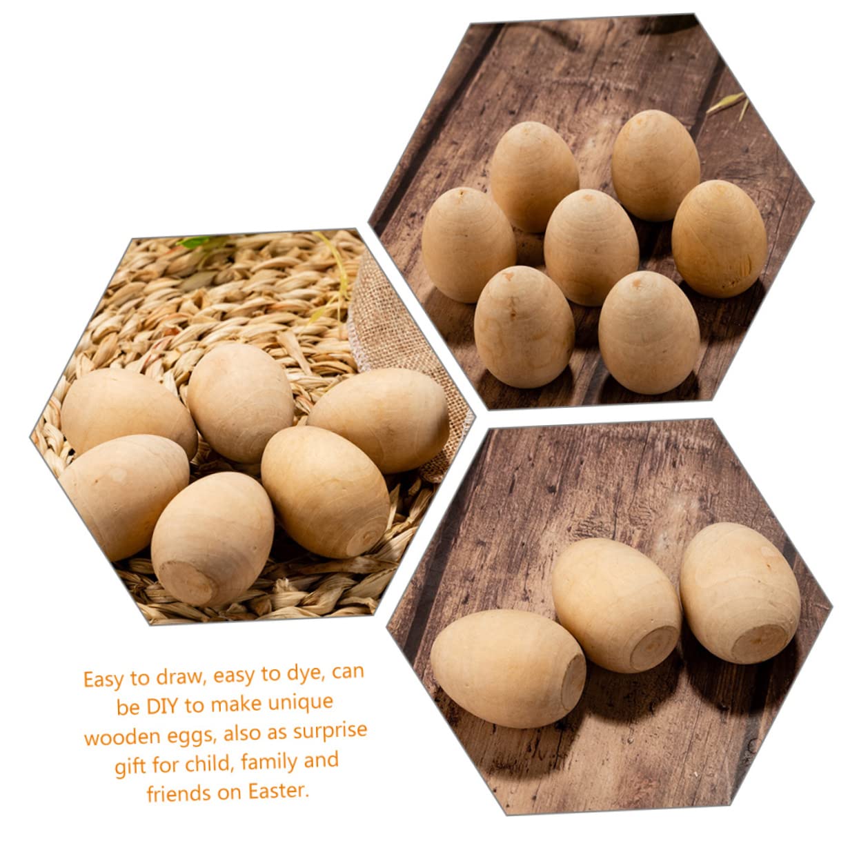 Angoily 30stücke Holzeier Zum Bemalen Unbemalte Holzornamente Für Ostereierdeko Diy Bastelmaterialien Osterbastelset Für Junge Mädchen Und Erwachsene