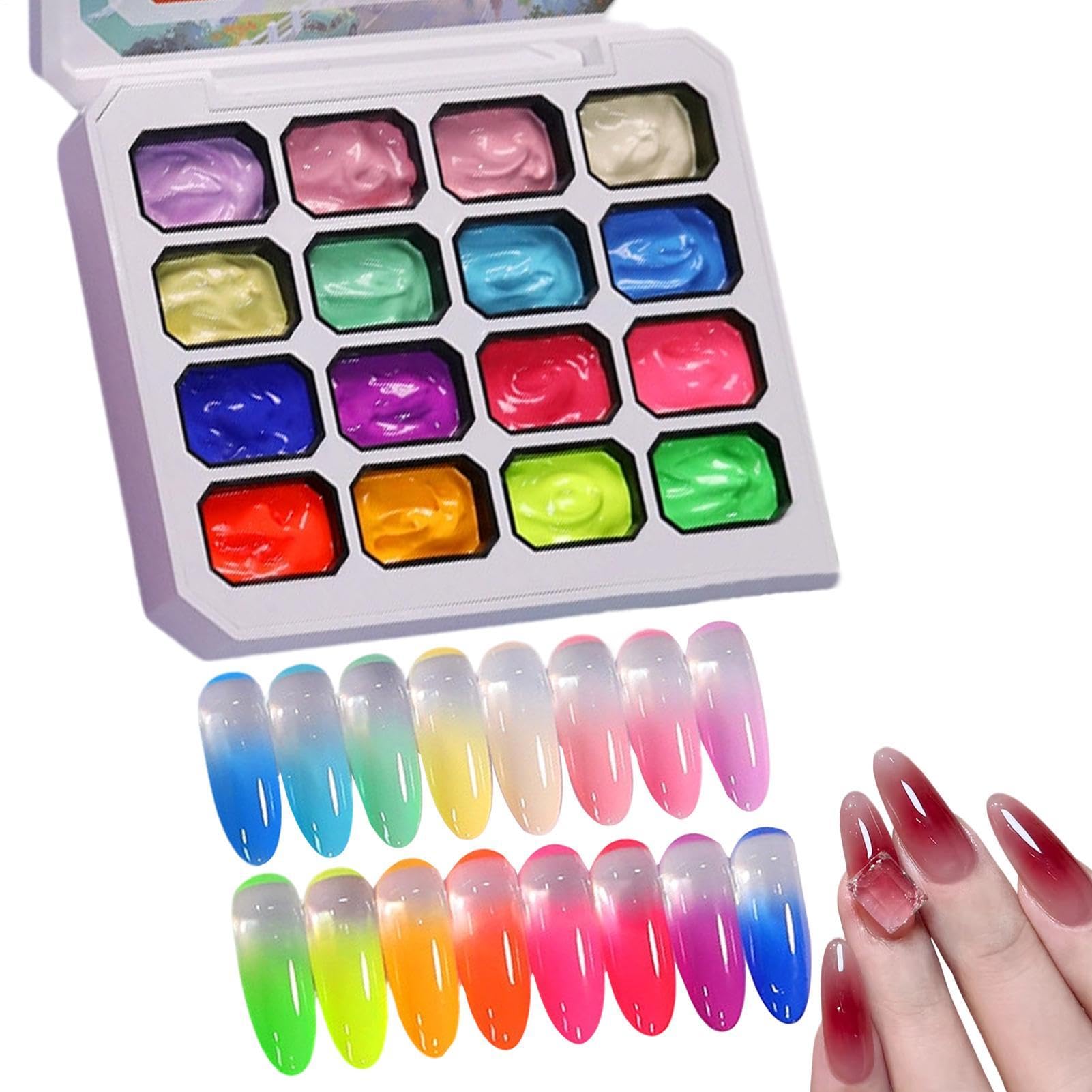 Gel de manicura de 16 colores ideal para lucir uñas perfectas en tu boda o viaje 8
