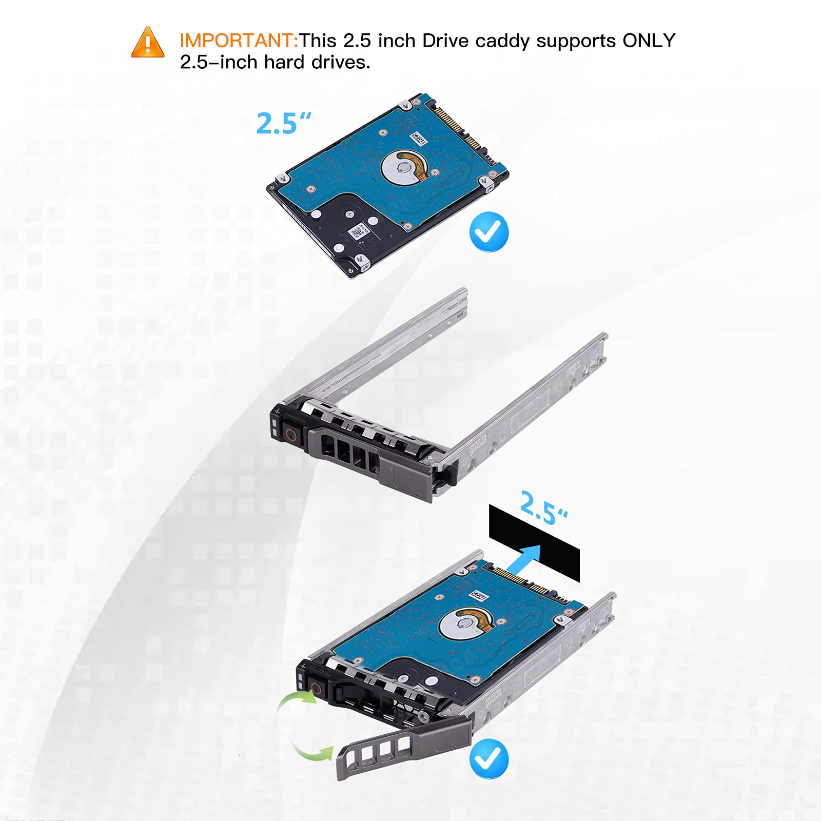 Amazon.co.jp: WUYILED {2個パック}2.5インチハードドライブキャディ