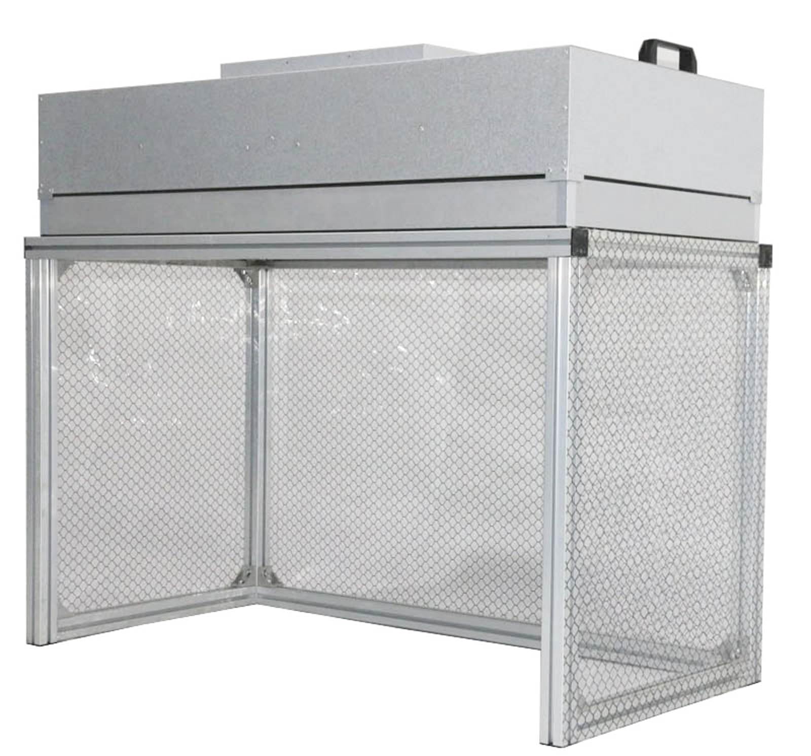 Vertical Laminar Dust Free Room Bench 47.24x23.62x29.13in Flow Hood Air Flow Clean Workbench Aluminum Workshop for Phone Repair with HEPA-Filter Laboratory Using