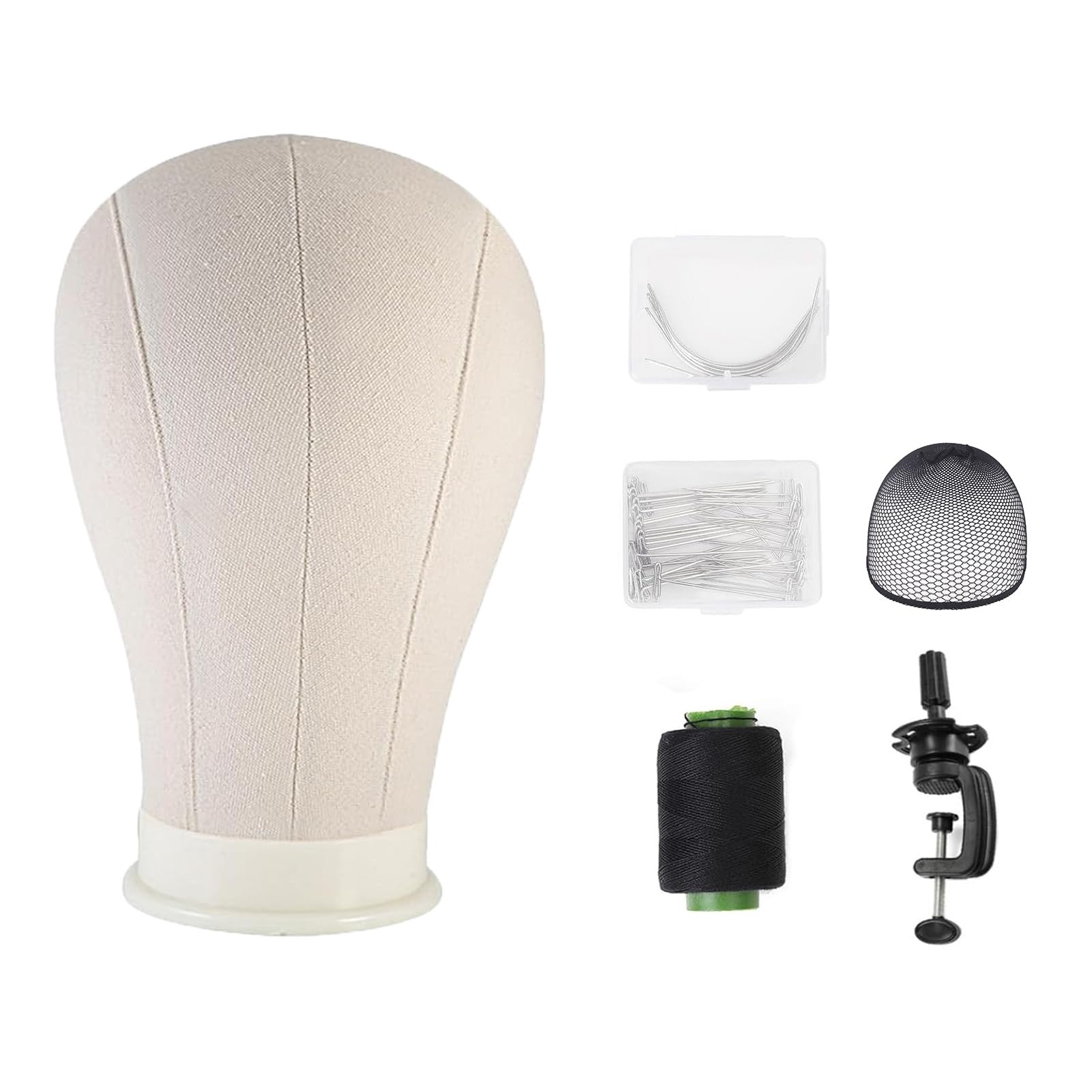 Anstar 22"(56cm) Testa per Parrucca Testa Manichino per Parrucche che Parrucchiere Capelli con Set di Perni a T