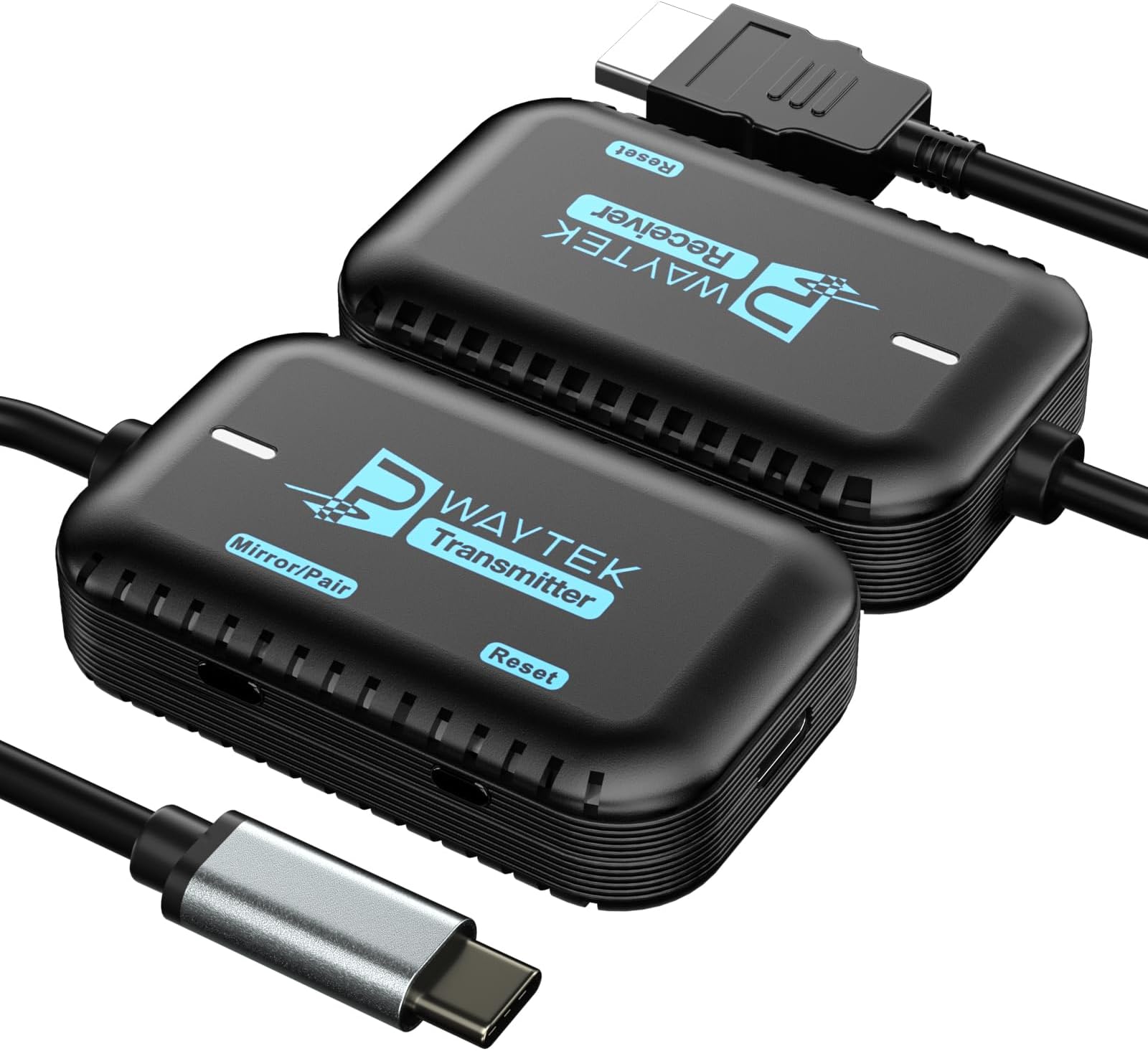 HDMI sans Fil Émetteur et Récepteur 4K 5G, Wireless HDMI Transmitter Receiver, Transmetteur HDMI