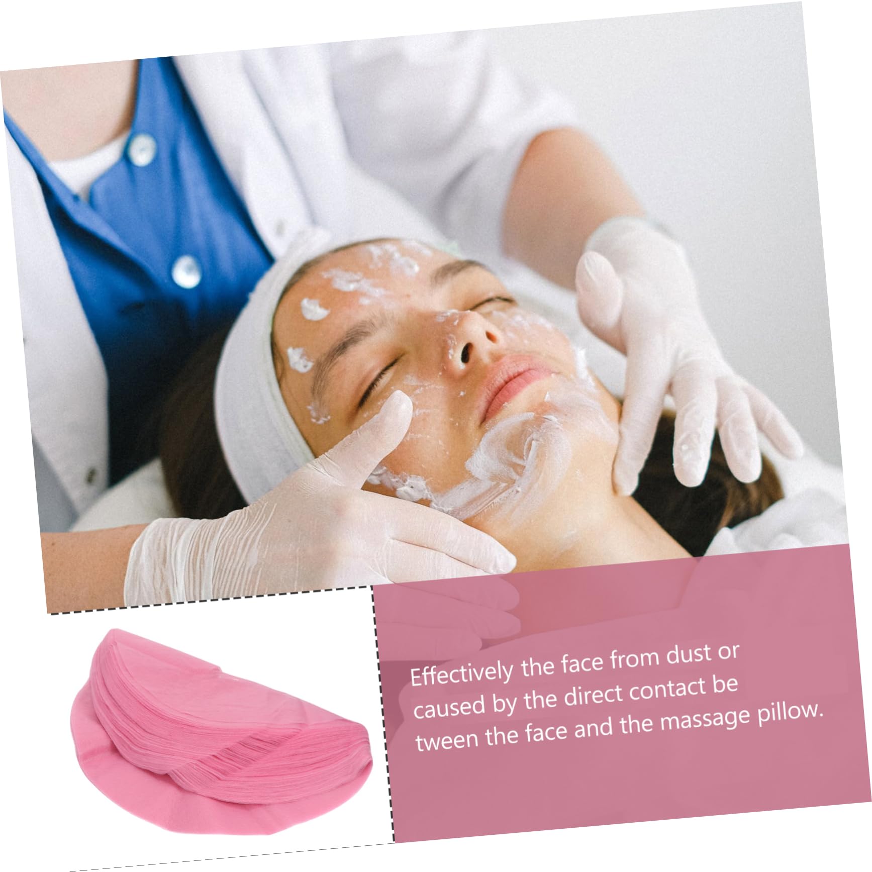Healvian 150pezzi Tappetini Riutilizzabile Per Lettini Massaggio Per Viso Non Per Centri Estetici e Spa Facili Da Usare e Igienici