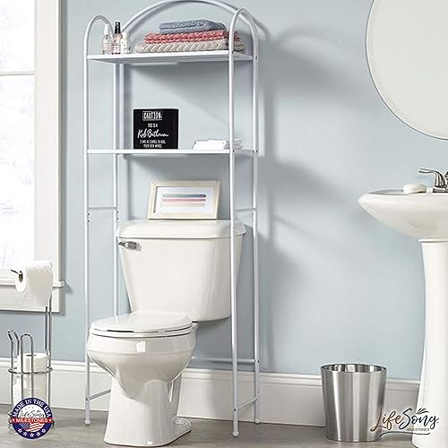 Miniatura 5 de LifeSong Milestones Lindos letreros de baño de casa de campo de madera rústica, letreros de baño para decoración de baño, citas divertidas para