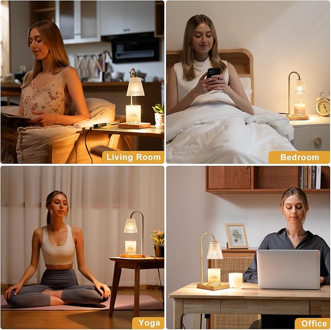 Lámpara Calentadora de Velas Hong-in con Temporizador y Dimer miniatura 5