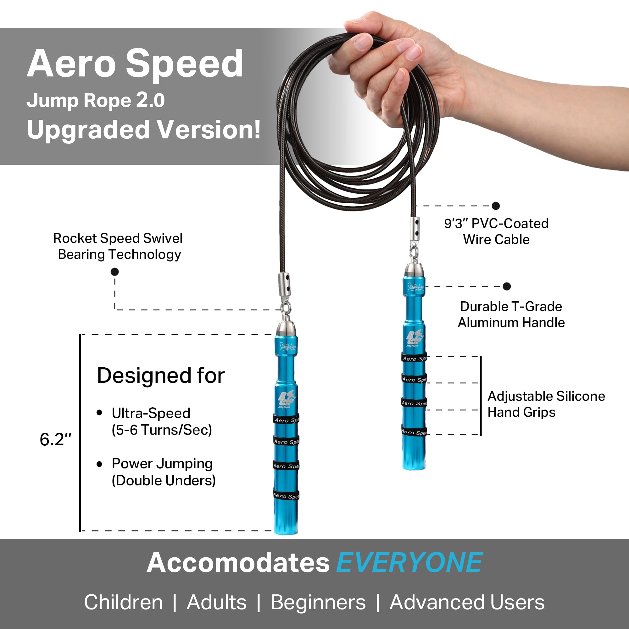 Corda per saltare Aero Speed Hyperformance