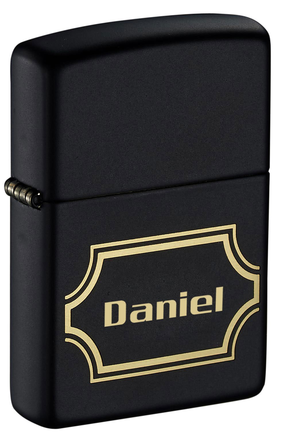 Personalized Zippo Black Matte Windproof Lighter with Free Engraving