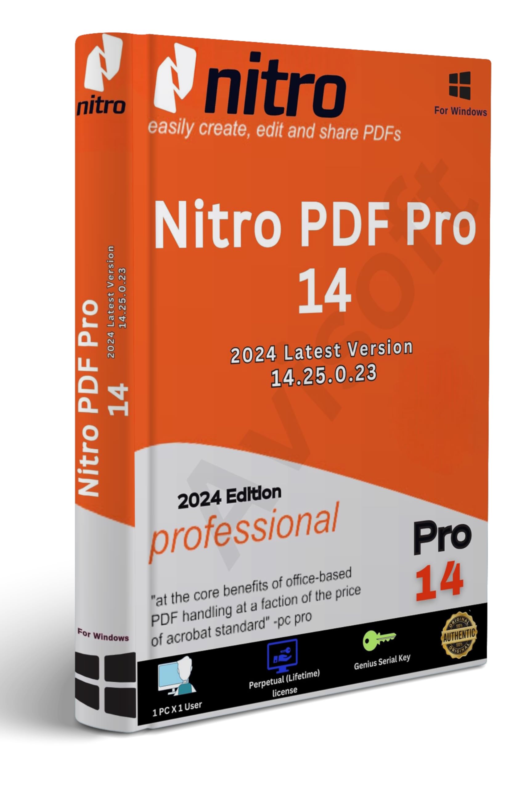 Avisoft Nitro PDF Pro 14 v2024| Latest Version 14.25.0.23| PDF Editor & All PDF Solutions| Edit, Converter, Protect, Sign, Stamp, Viewer| Lifetime Validity|1 PC X 1User| For Windows| Physical Delivery (B0D9MJ9V5B) Amazon Price History, Amazon Price Tracker