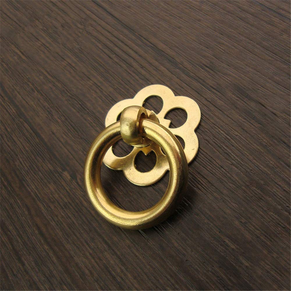 Poignée de porte de prestige en acier inoxydable doré fleur