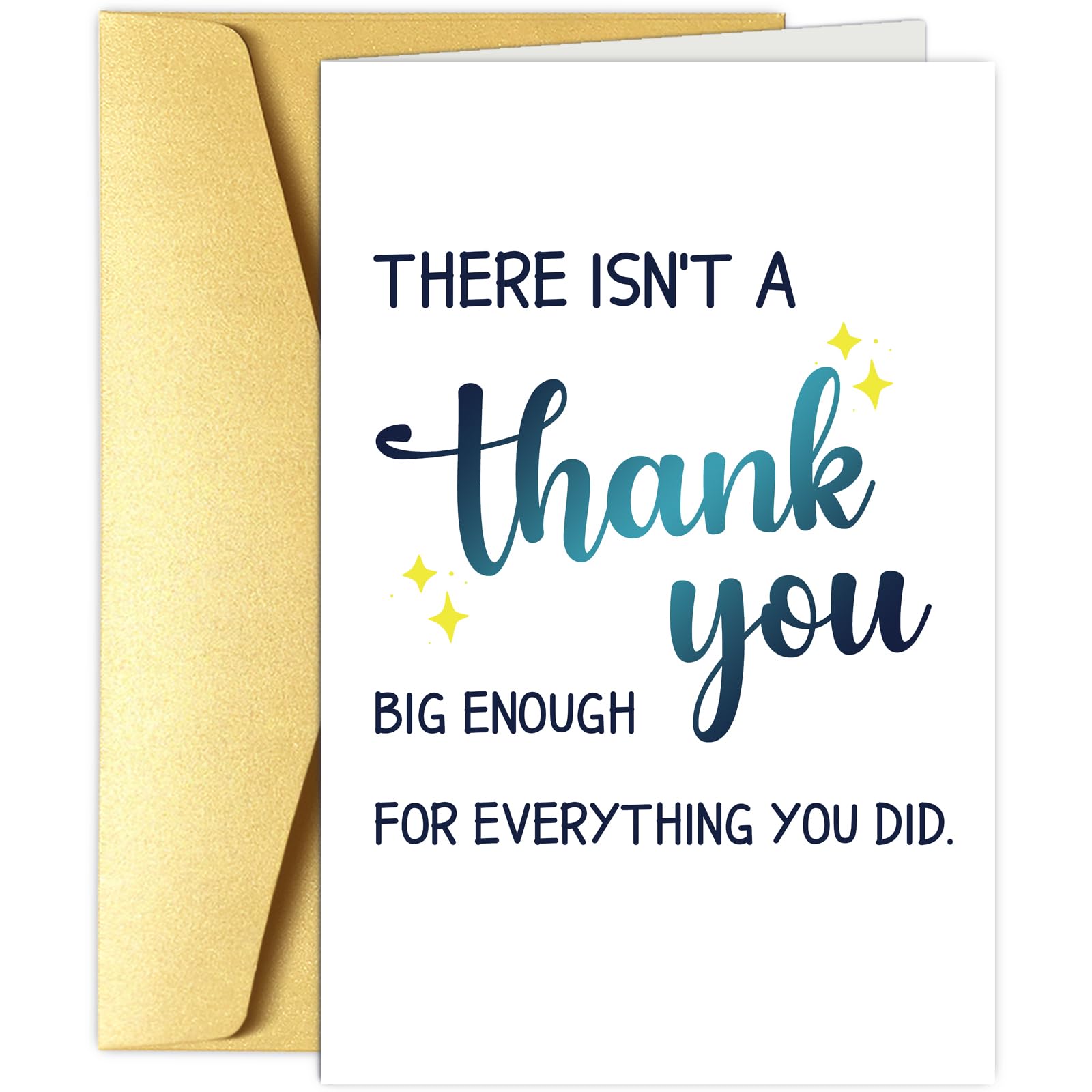 Obbyidk Funny Thank You Card for Him Her, Cute Appreciation Card for Women Men, Thankful Greeting Card for Friend Mentor Teacher