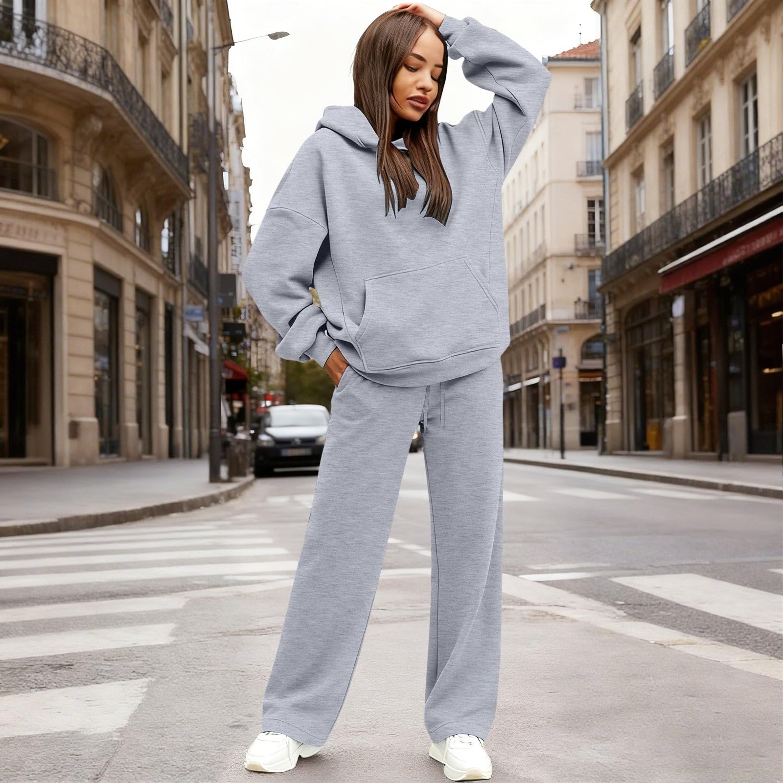 Streatwear, tuta sportiva da donna, elegante tuta da jogging