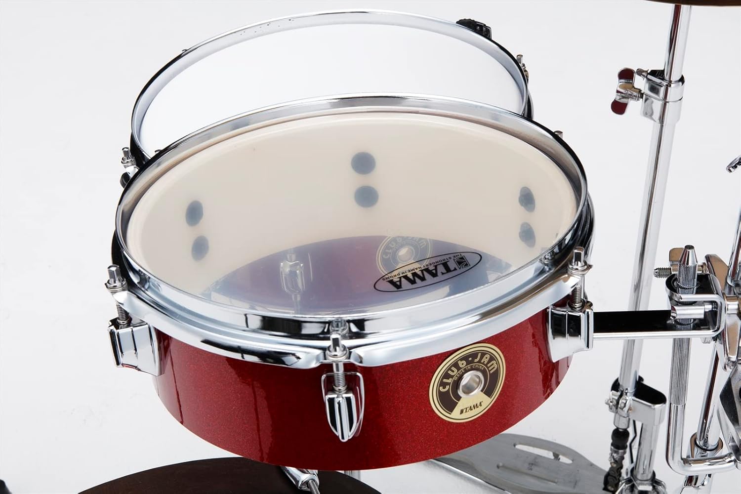 Tama Club-JAM Pancake LJK48P 4-piece Shell Pack with Snare Drum - Burnt Red Mist