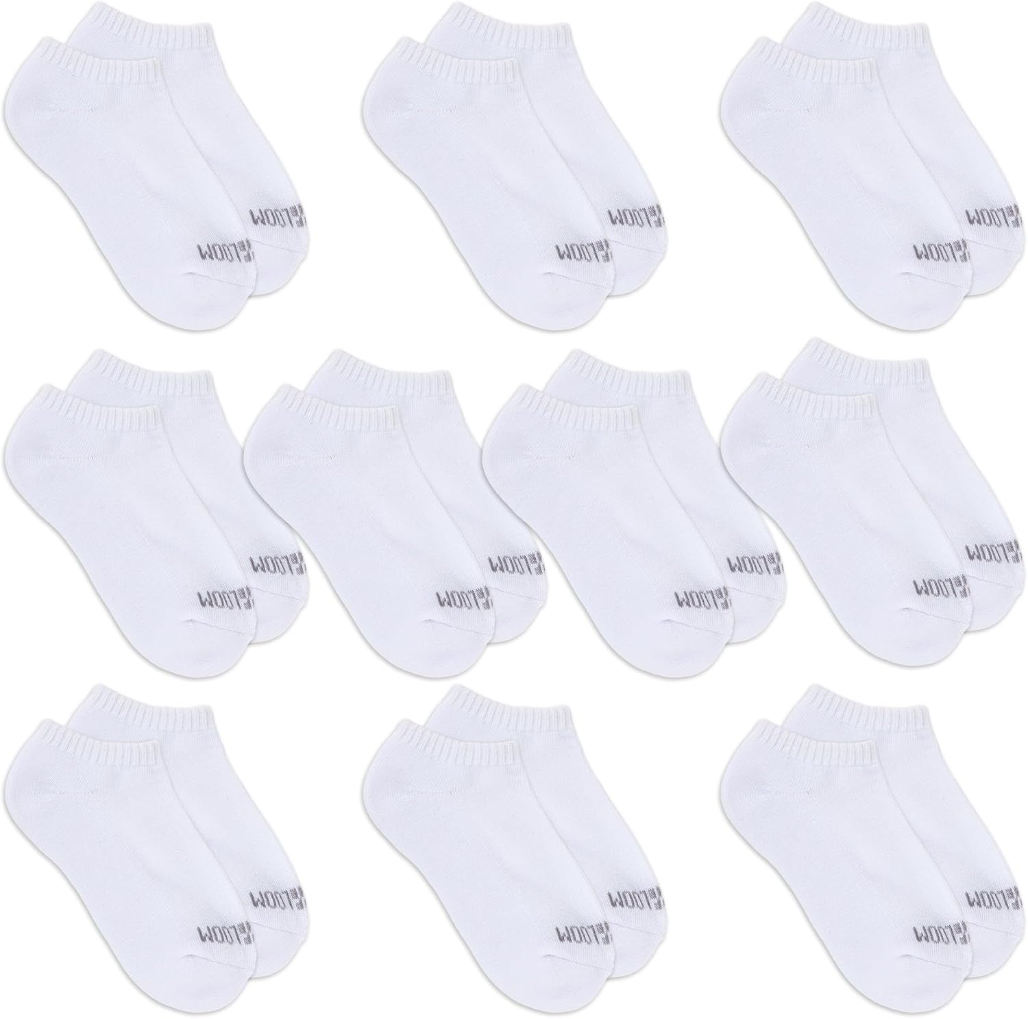 Fruit of the Loom Girl's Everyday Essential Soft Cushion Socks