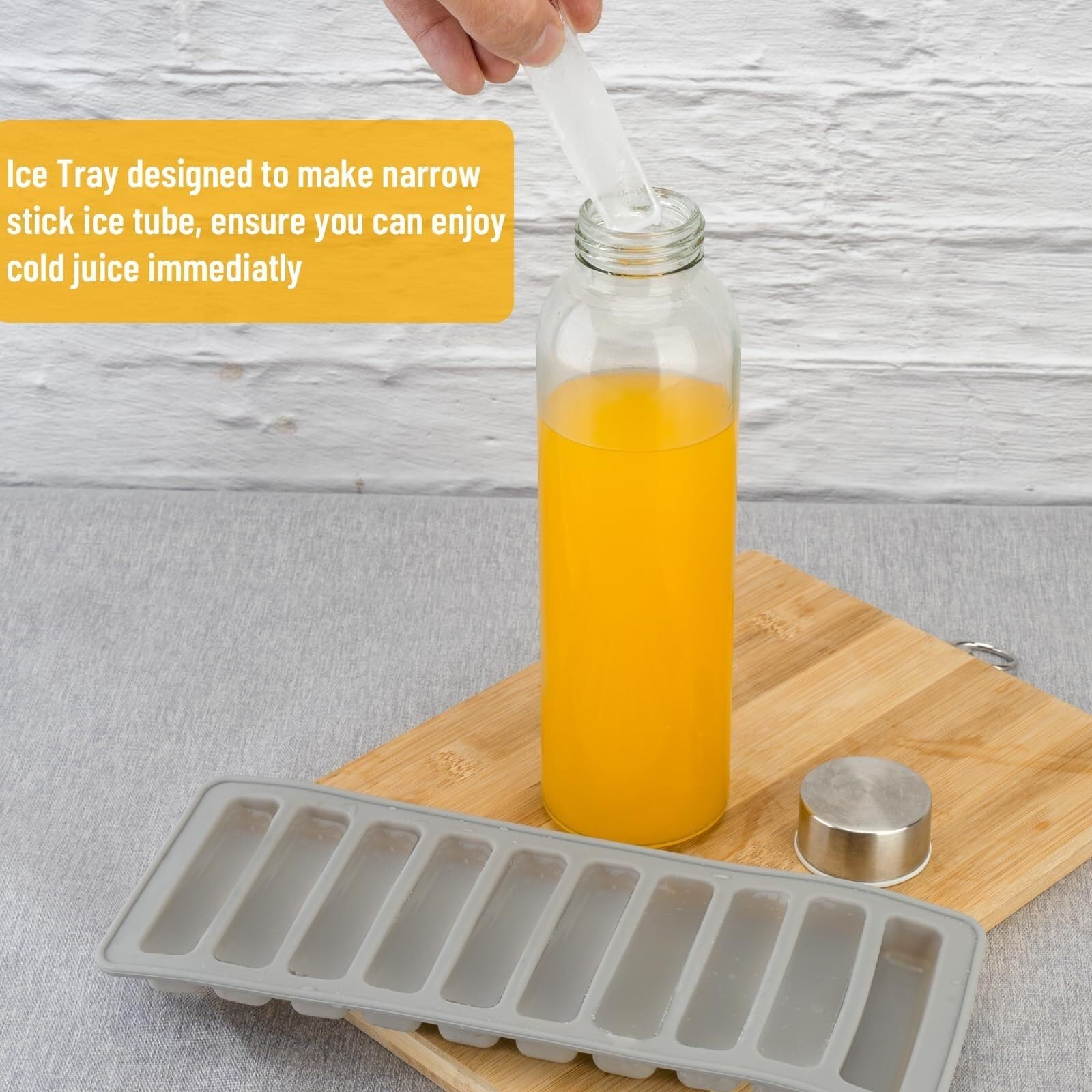 Botes Cocina Almacenaje Botellas De Vidrio Reutilizables Con Tapa For Jugo Y Café Frío Tarros De Cristal Con Tapa(10pcs)