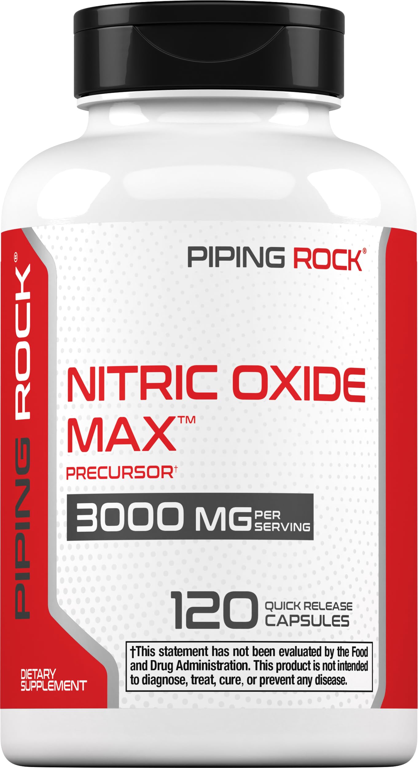 Piping Rock Nitric Oxide Max | 3000mg | 120 Capsules