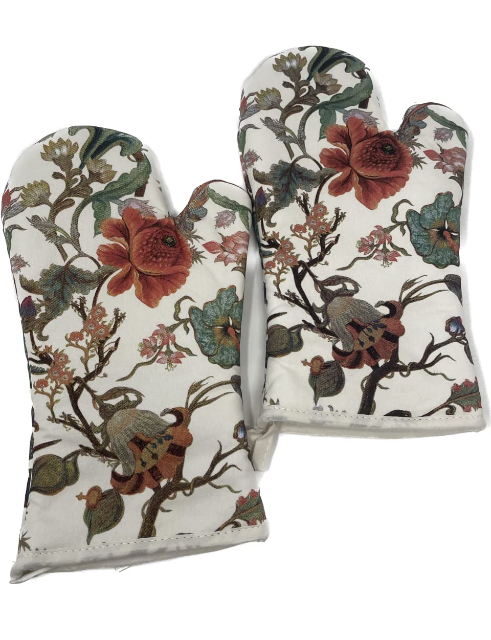 The Leonardo Collection Oven Gloves - William Morris' Anthina Design (Multicolor, 100% Cotton, Pair)