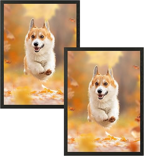 HNDFLU Juego de 3 marcos de fotos de madera negra de 12 x 12 pulgadas, marco de fotos de madera maciza, marcos de color natural con plexiglás para